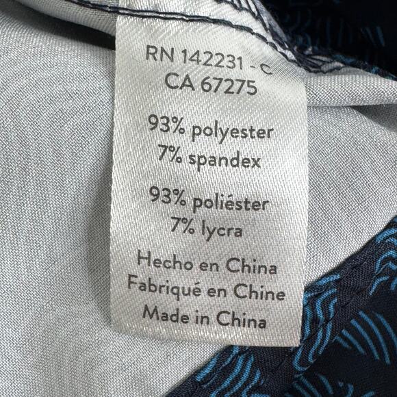 Rip Skirt wrap blue Hawaiian print Maui Moonlight - Picture 7 of 10